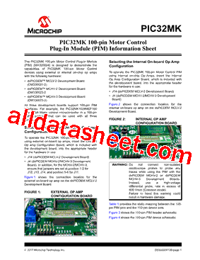 PIC32MK Datasheet PDF - Microchip Technology