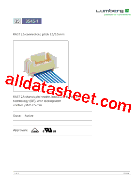 3545-103 Datasheet PDF - Lumberg