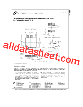 MTC16 Datasheet PDF - National Semiconductor (TI)