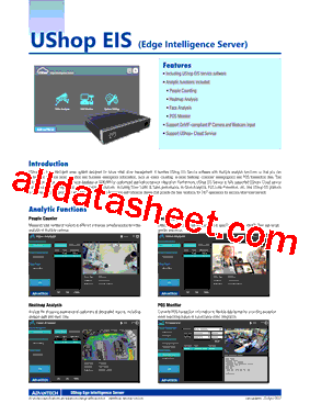 UBX-310UST-G1E-C Datasheet PDF - Advantech Co., Ltd.
