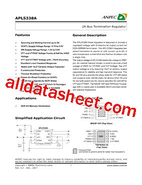 APL5338A Datasheet PDF - Anpec Electronics Coropration