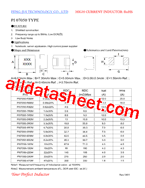 PI07050 Datasheet PDF - FENGJUI TECHNOLOGY CO., LTD.