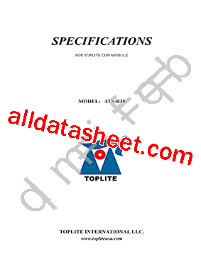 ATS-R30 Datasheet PDF - Shanghai Toplite Technology Company Limited