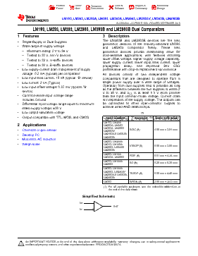 LM2903B Datasheet PDF - Texas Instruments