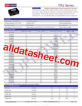 TPJ Datasheet PDF - Toppower Electronic Technology Limited