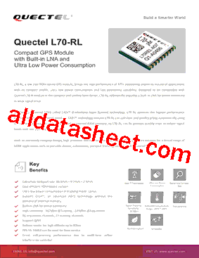 L70-R Datasheet PDF - Quectel Wireless Solutions Co., Ltd.