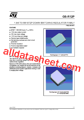 GS-R12P Datasheet PDF - STMicroelectronics