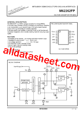 M62262FP Datasheet PDF - Mitsubishi Electric Semiconductor