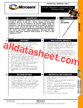 RH4565AUR-1-2 Datasheet PDF - Microsemi Corporation