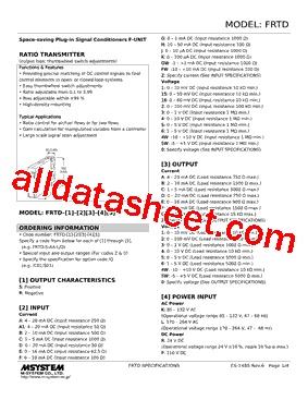 FRTD-R-FD-R Datasheet PDF - M-System Co.,Ltd.