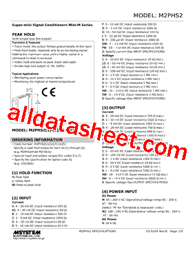 M2PHS2L-BA-R2 Datasheet PDF - M-System Co.,Ltd.