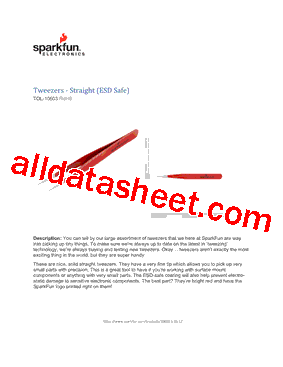 TOL-10603 Datasheet PDF - SparkFun Electronics