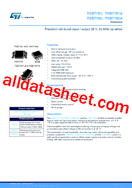 TSB7191 Datasheet PDF - STMicroelectronics