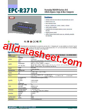 EPC-R3710IO-XAA160 Datasheet PDF - Advantech Co., Ltd.