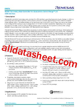IW636 Datasheet PDF - Renesas Technology Corp