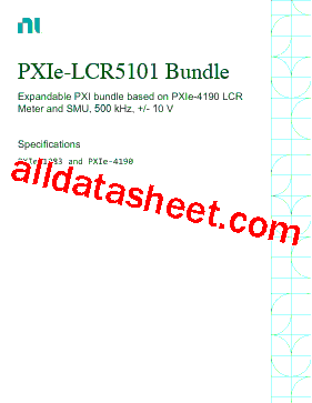 PXIE-LCR5101 Datasheet PDF - National Instruments Corporation