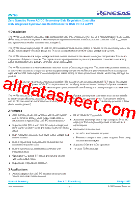 IW760 Datasheet PDF - Renesas Technology Corp