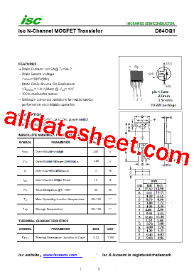 D84CQ1 Datasheet PDF - Inchange Semiconductor Company Limited