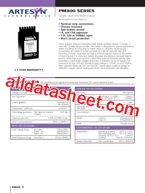 PM393D Datasheet PDF - Artesyn Technologies