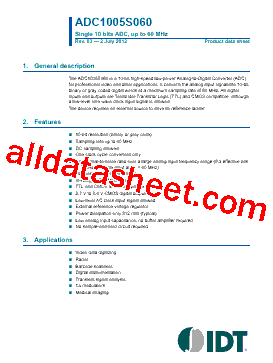 ADC1005S060 Datasheet PDF - Renesas Technology Corp
