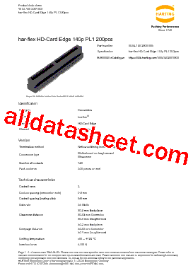 15041402001000 Datasheet PDF - HARTING Technology Group