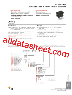 D108J12B2ADQF Datasheet PDF - ITT Industries