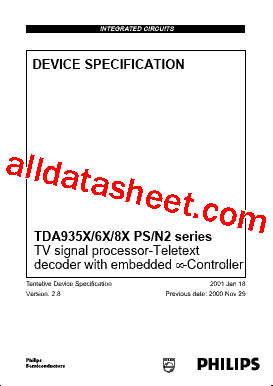 TDA935X Datasheet PDF - NXP Semiconductors