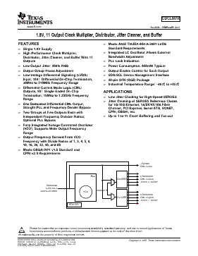 CDCL6010 Datasheet PDF - Texas Instruments