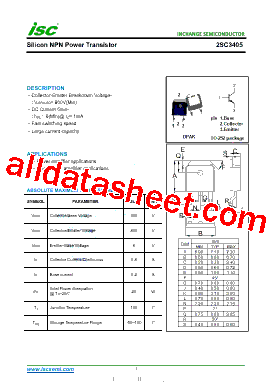 2SC3405 Datasheet PDF - Inchange Semiconductor Company Limited