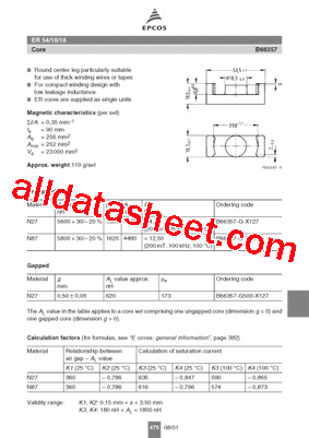 B66357-G-X187 Datasheet PDF - EPCOS
