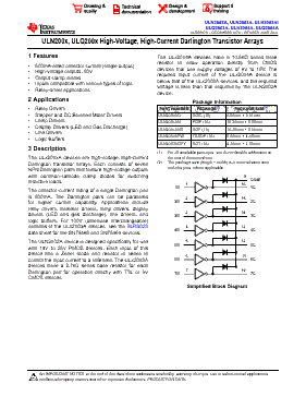 ULQ2003A Datasheet PDF - Texas Instruments