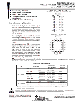 SN54AC374 Datasheet PDF - Texas Instruments