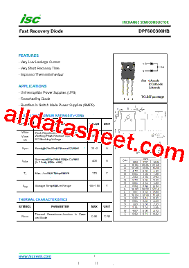 DPF60C300HB Datasheet PDF - Inchange Semiconductor Company Limited