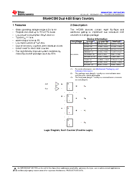 SN74HCS393DYYR Datasheet PDF - Texas Instruments
