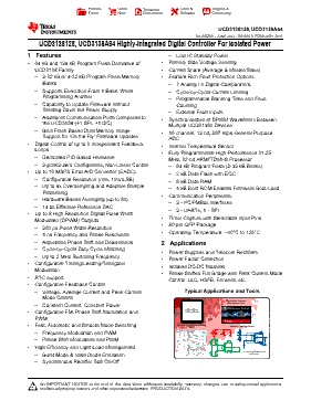 UCD3138128PFCG4.A Datasheet PDF - Texas Instruments