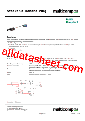 MP771080 Datasheet PDF - Multicomp Pro