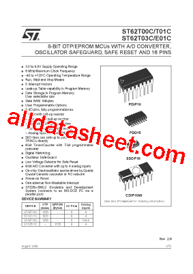 ST6201CM6 Datasheet PDF - STMicroelectronics