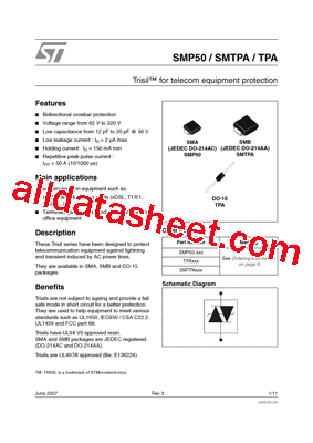 TPA200 Datasheet PDF - STMicroelectronics