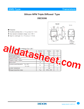 2SC5356 Datasheet PDF - Guangdong Kexin Industrial Co.,Ltd