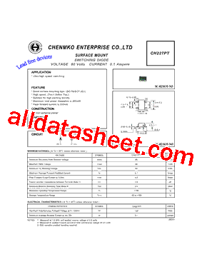 CH227PT Datasheet PDF - Chenmko Enterprise Co. Ltd.