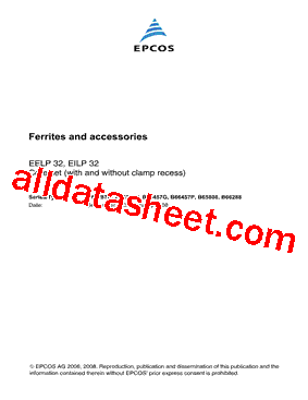 B66287G Datasheet PDF - EPCOS