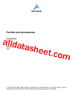 B66375 Datasheet PDF - EPCOS