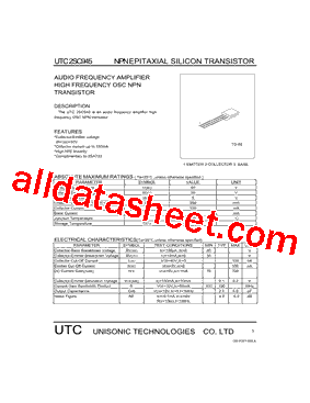 UTC2SC945 Datasheet PDF - Unisonic Technologies
