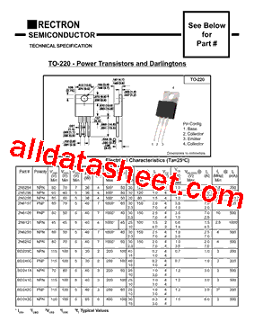 2N5294 Datasheet PDF - Rectron Semiconductor
