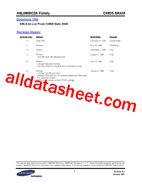 K6L0908C2A Datasheet PDF - Samsung semiconductor