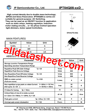 IPT04Q08-TED Datasheet PDF - IP SEMICONDUCTOR CO., LTD.