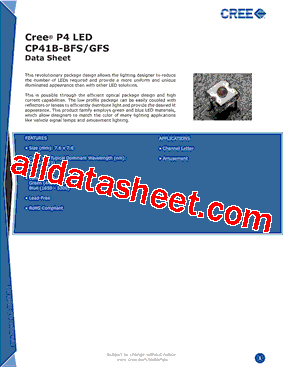 CP41B-BFS-CG0H0454 Datasheet PDF - Cree, Inc