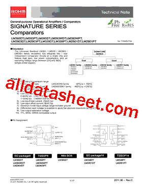 LM2903WDT Datasheet PDF - Rohm