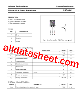 2SC4941 Datasheet PDF - Inchange Semiconductor Company Limited