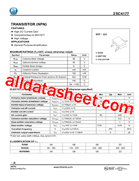 2SC4177 Datasheet PDF - Shenzhen Jin Yu Semiconductor Co., Ltd.